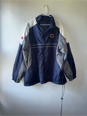 Dunbrooke Navy Gray White Team Windbreaker Jacket